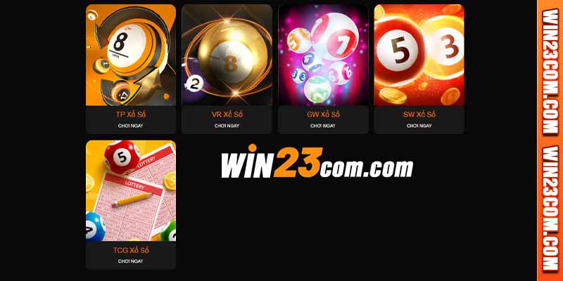 Mô hình xổ số Win23 đa dạng